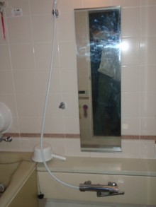 頭の真上からシャワーをたっぷり浴びて気分爽快♪　目黒区M様邸